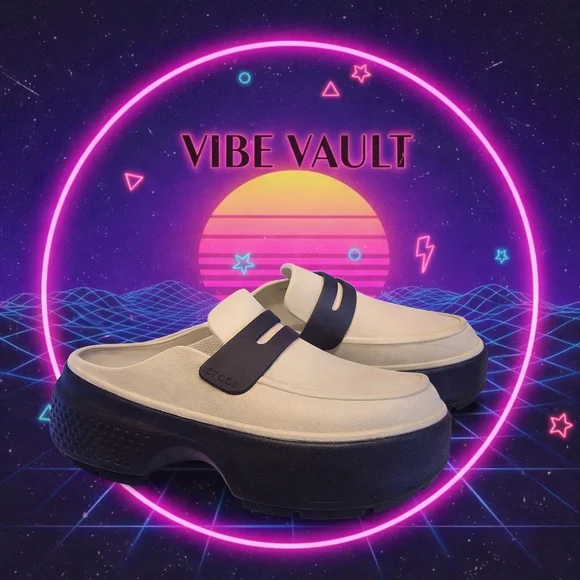 Crocs Stomp Loafers in the 'Linen Black' Women's Size 7 (Mens 5) Penny Loafer - Picture 17 of 17